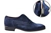 Dress Blue Suede Men's Shoes view 6