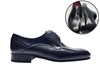 Lightweight mens dress shoes leather sole - black view 6