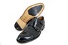 Luxury Business Men's Shoes with Buckles - black view 6