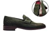 Men's shoes slip-on - dark green suede view 6