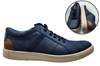 Casual sneaker -matt bleu leather view 6