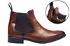 Dress Chelsea Boots for Men - cognac brown leather view 6