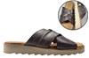 Leather Crotch Strap Slippers Gents - grey brown view 6