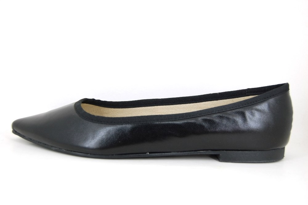 Ballerina Shoes with Pointy Nose - black | Large Size | Ballerinas ...