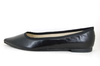 Ballerina Shoes with Pointy Nose - black in large sizes
