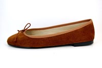 Pretty Ballerinas - brown suede in small sizes