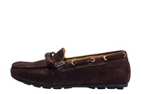 Italian moccasins ladies - brown suede in small sizes
