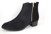 Black Military Look Ankle boots in large sizes