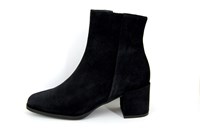 Ankle Boots Block Heels - black in large sizes
