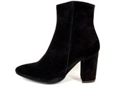 Pointed Ankle Boots Black in large sizes