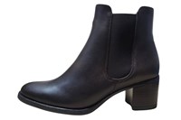 Sturdy short boots - darkbrown in small sizes