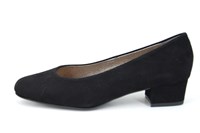Pumps with Low Heels - black suede in small sizes