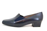 City Chic pump - blue leather in large sizes