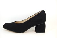 Comfortable Pumps - black suede in small sizes