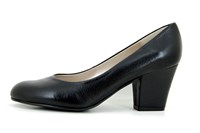 Black Pumps Elegant Mid Block Heel in large sizes