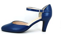 Blue Pumps with Ankle Strap in large sizes
