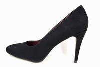 High Stiletto Heels Pumps - black suede in small sizes