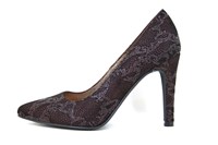 Exclusive heels - bordeaux grey black in small sizes