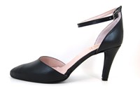 Pumps with Ankle Straps - black in large sizes