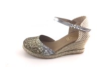 Espadrilles with wedgers - multicolor in small sizes