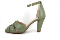 Peep Toe Pumps with Ankle Strap and Heels in large sizes