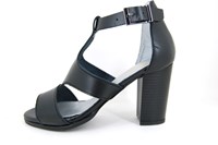 Black Sandals with Straps Heels in small sizes