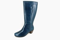 Comfortable wider shaft boots - blue in large sizes