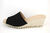 Espadrille Slippers with Wedges - black in small sizes