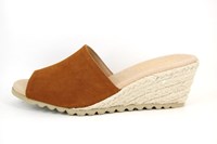 Espadrilles Wedge Mules - brown in small sizes