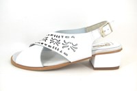 White Women's Sandals in large sizes