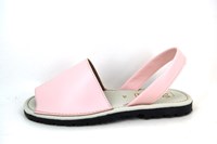 Leather Menorquinas - pink in small sizes