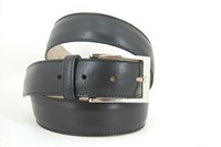 Dark brown leather belt in large sizes