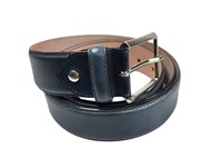 Luxury leather belt - blue in  sizes