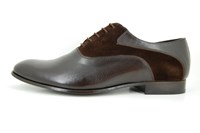 Exclusive brown men's shoe in large sizes
