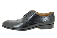 Luxury Brogues  Men's Shoes - black in large sizes