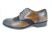 Spectator Brogues Shoes - brown in large sizes