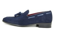 Tassel loafers - blue in large sizes