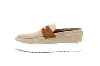 Sneaker Penny Loafers - beige suede in large sizes