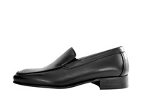 Full leather loafers men - black in large sizes