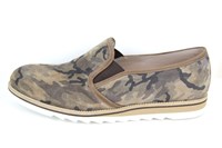 Casual mens loafers - camouflage in large sizes
