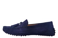 Original Mocassins with Tassels - blue suede in large sizes