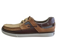 Boat shoes sporty - brown in large sizes