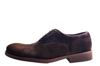Brown suede light shoes in large sizes