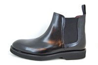 Chelsea Boots Men - black leather in large sizes