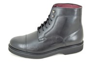 Captain Lace-Up Boots - black leather in small sizes