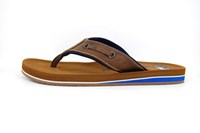 Mens flip flop's - brown in large sizes