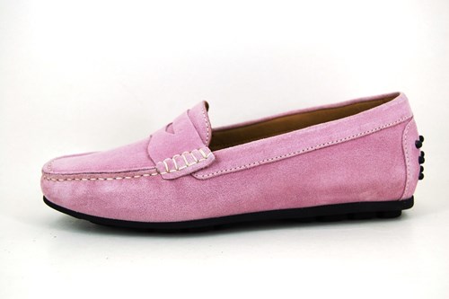 Mocassins Penny Loafers - pink suede