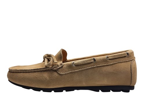 Italian moccasins ladies -beige suede