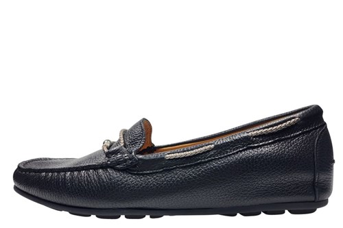 Mocassins Drivers shoes -black silver