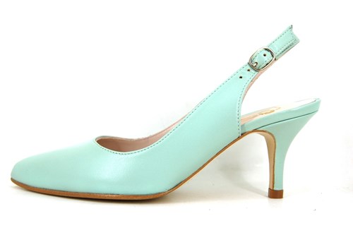 Elegant slingback heels - Bay green 